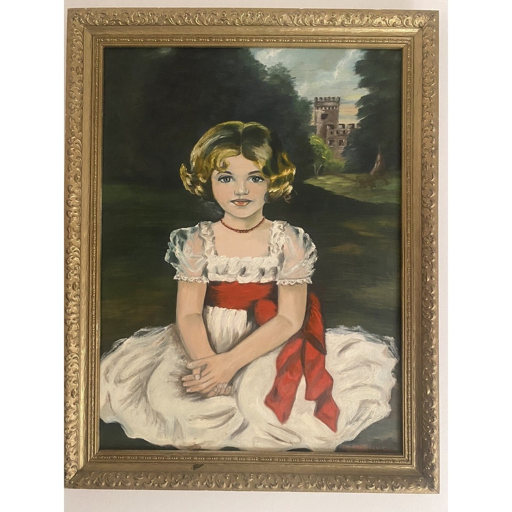 Oil On Canvas Study Rendition/Reproduction of "Little Princess". Signed & Dated.